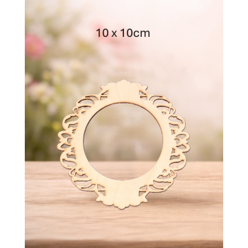 Ramka ozdobna 3 10x10cm, sklejka 3mm